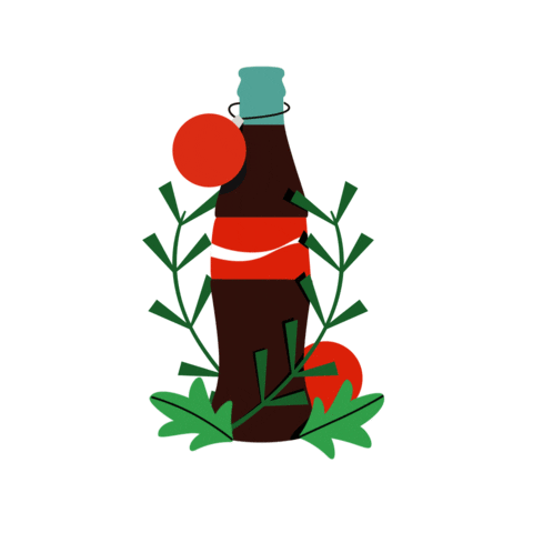 Coke Christmas Sticker by Coca-Cola