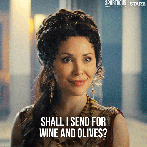 Hungry Wine GIF by Spartacus