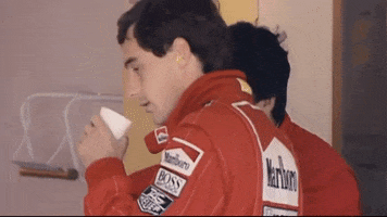 formula 1 drinking GIF by Ayrton Senna