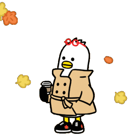 Coffee Autumn Sticker by boogi_in_busan