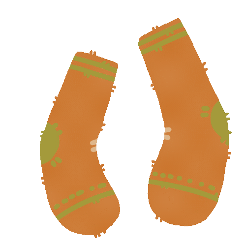 Winter Orange Sticker