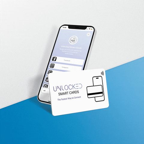UnlockedCards nfc tarjeta presentacion smart card GIF