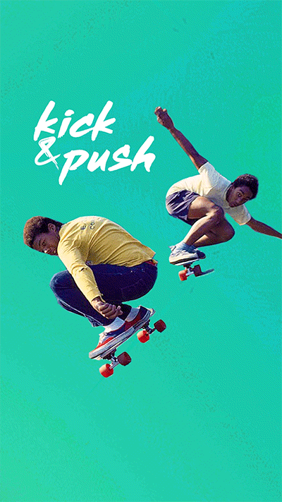 ojingode skate kick skateboard push GIF