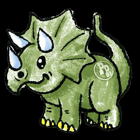 Dinosaur Triceratops GIF by Pizza Ranch