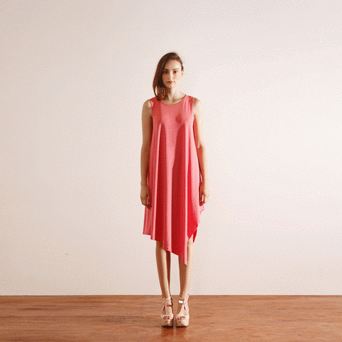 trs dress jersey side drape dress reckless jersey GIF