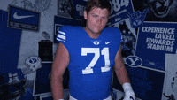 Cant Hear You Byu Football GIF by BYU Cougars