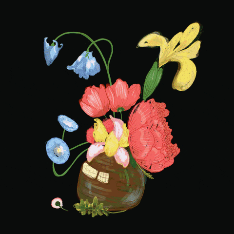 Glitch Flowers GIF by cynomys