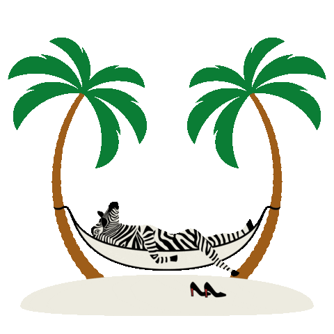 Chilling Palm Tree Sticker by Michelle Rago Destinations