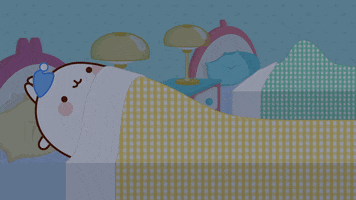Tired Night GIF by Molang