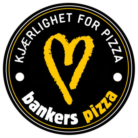 Kjærlighet For Pizza Sticker by Bankers Pizza