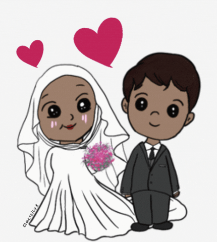 Wedding Hijab GIF