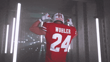 Football Point GIF by Wisconsin Badgers