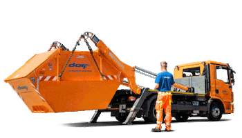 Orange Truck Sticker by Dorr Unternehmensgruppe