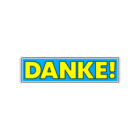 Danke Sticker by SFBerlin