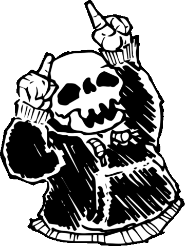 Skull Dancing Sticker