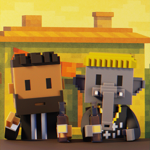 Cheers Drinks GIF by Meebits