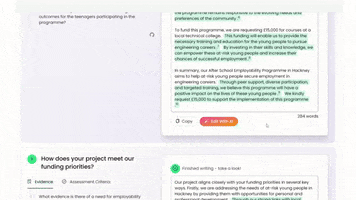 Plinth AI Grant Writing GIF
