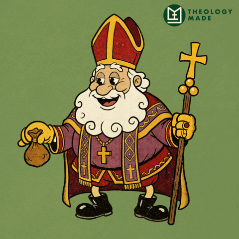 Santa Claus Saint GIF by Theology Made