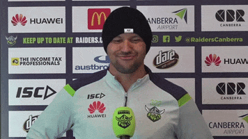 Nrl Laughing GIF by Canberra Raiders