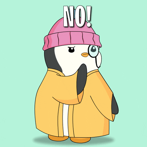 I Cant No Way GIF by Pudgy Penguins
