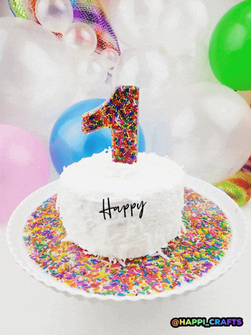 Happy Birthday Rainbow GIF by Happi Crafts