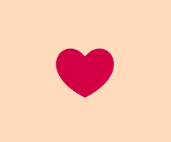 beating heart love GIF