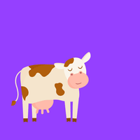 Vegan Cow GIF by PETA