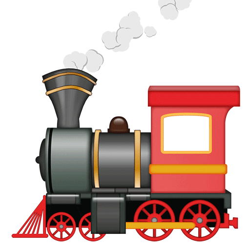 Steam Train Travel Sticker by emoji® - The Iconic Brand for iOS & Android |  GIPHY