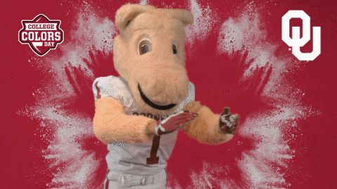 clapping oklahoma GIF by #CollegeColorsDay