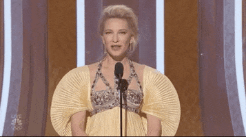 Cate Blanchett Reaction GIF by Golden Globes