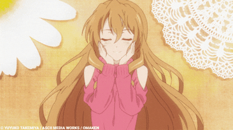anime girl smiling gif