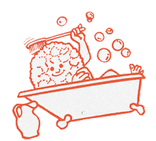 Grunge Bath Sticker by Pabst