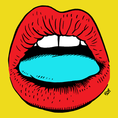 colors lips GIF