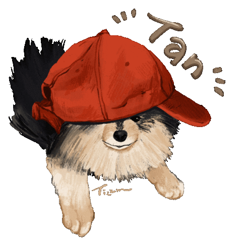 Dog Bts V Sticker by Tizzm