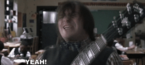 excited school of rock GIF