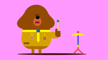 A Cappella Cymbals GIF by Hey Duggee