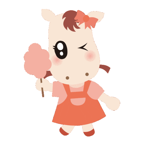 Cotton Candy Horse Sticker