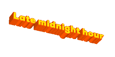 Late Night Midnight Sticker