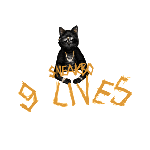 9 Lives Sticker by Sneakbo