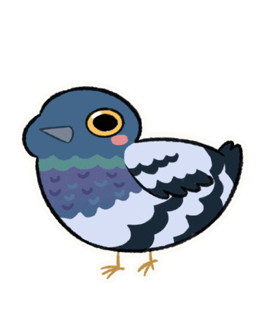 Squish Pidgeon Sticker