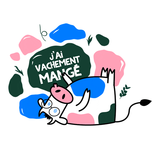 Les 2 Vaches Sticker