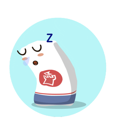 Tired Sleep Sticker by Arroz Nomen