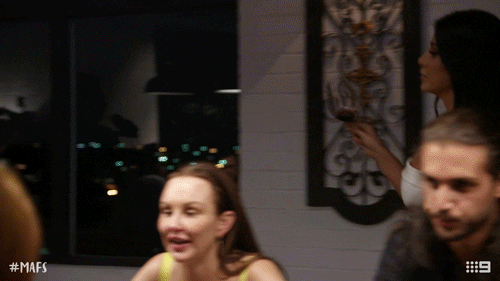 dinner party mafs GIF by Married At First Sight Australia