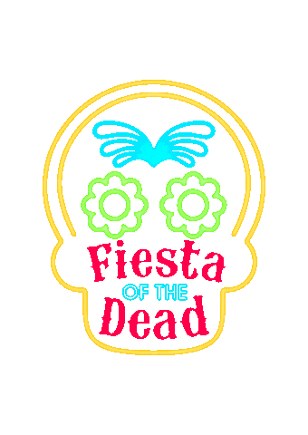 Fiesta Of The Dead Sticker by Blackgang Chine