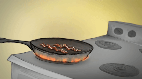 Delicious Frying Pan GIF by Java Doodles - Find & Share on GIPHY