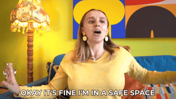 Im Fine Safe Space GIF by HannahWitton
