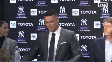 Happy Aaron Judge GIF by YES Network