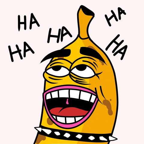 Laugh Banana GIF