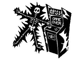 Game Over Arcade Sticker