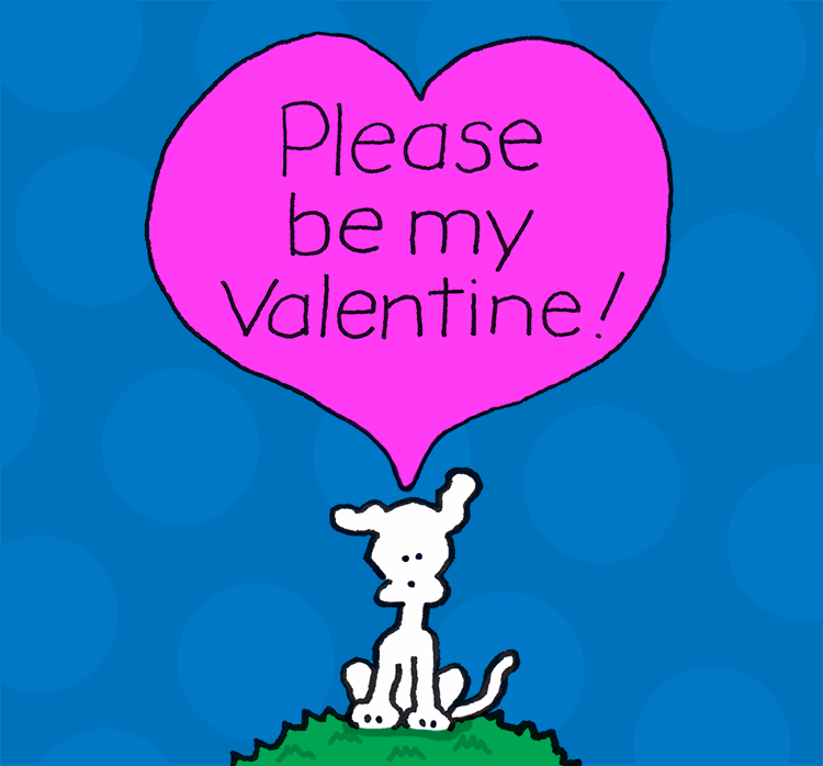 Be My Valentine Love Gif By Chippy The Dog Find Share On Giphy